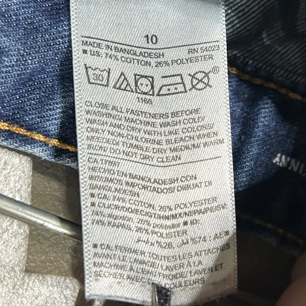 Old Navy Kids Skinny Jeans Blue Wash Distressed Size‎ 10